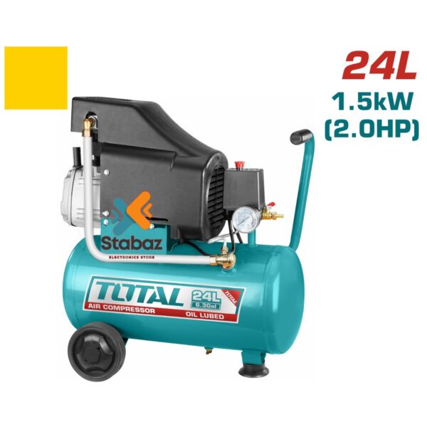 TOTAL 24L Direct Drive Air Compressor; 1.5KW/ 2Hp