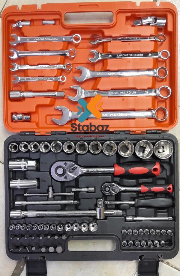 Socket Wrench Set, 82 Pcs CrV